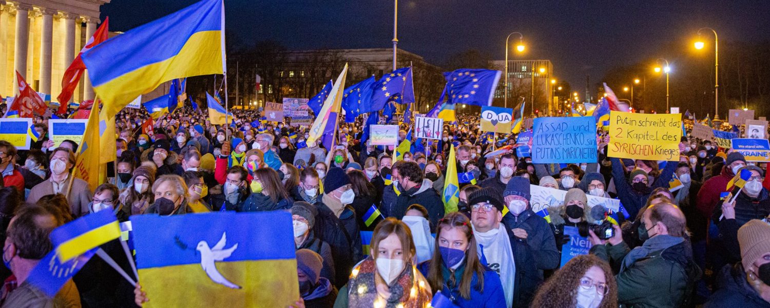 Demonstration Königsplatz 02.03.2022 gegen den Krieg in der Ukraine